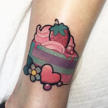Delicious cake tattoo