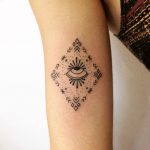 Eye in a rhombus tattoo