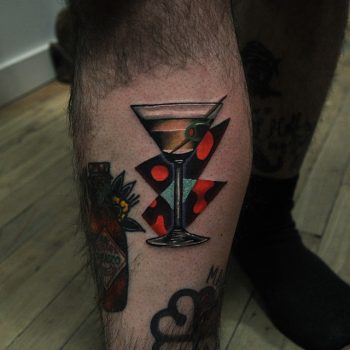 Glass and abstract background