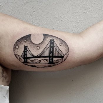 Golden gate bridge tattoo