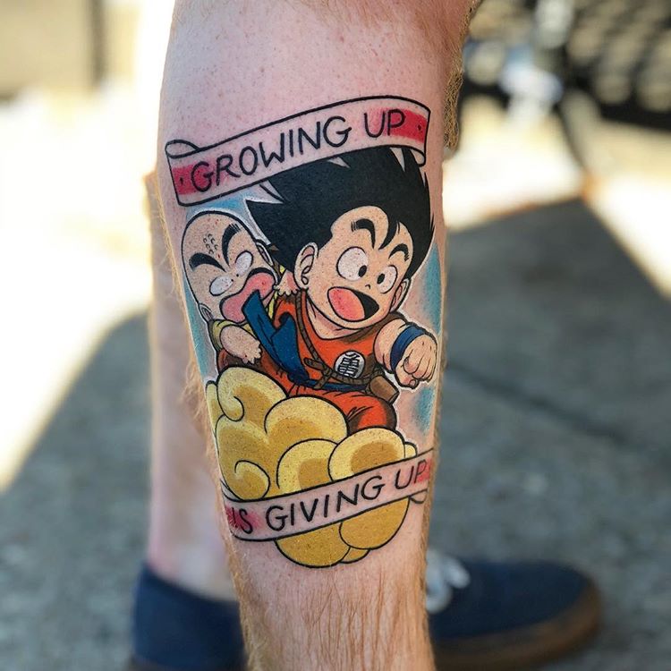 Growing up is giving up tattoo