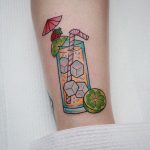 Ice cold lemonade tattoo