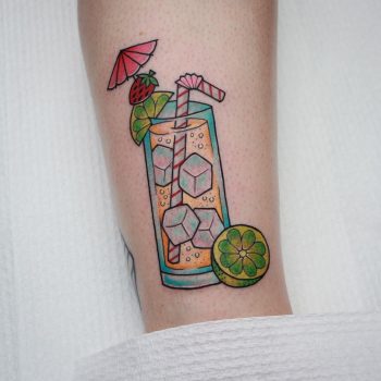 Ice cold lemonade tattoo