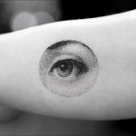 Incredibly realistic eye tattoo