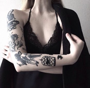 Inked arm