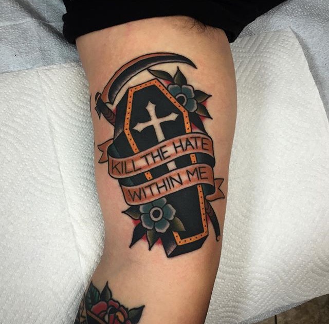 Kill the hate within me tattoo
