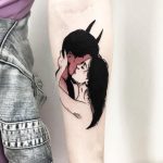 Kissing the devil tattoo