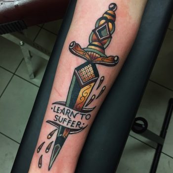 Learn to suffer tattoo