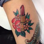 Lipstick tattoo