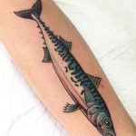 Pike fish tattoo