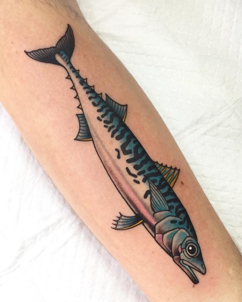Pike fish tattoo
