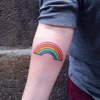 Rainbow tattoo