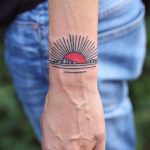Red sunset tattoo
