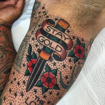 Stay gold tattoo