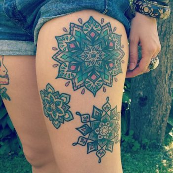 Triple mandala tattoo
