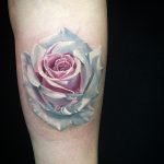 White rose tattoo