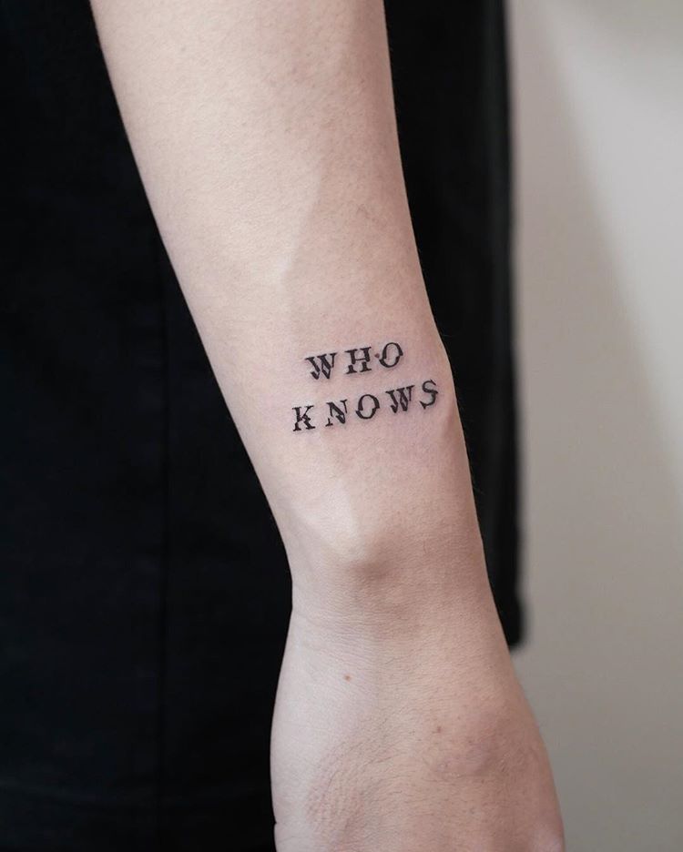 Who knows tattoo