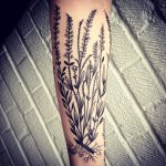 Wildflower bush tattoo