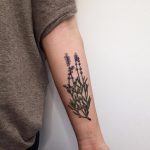 Wildflowers on the left inner arm