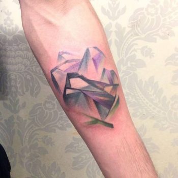 Abstract mountain tattoo