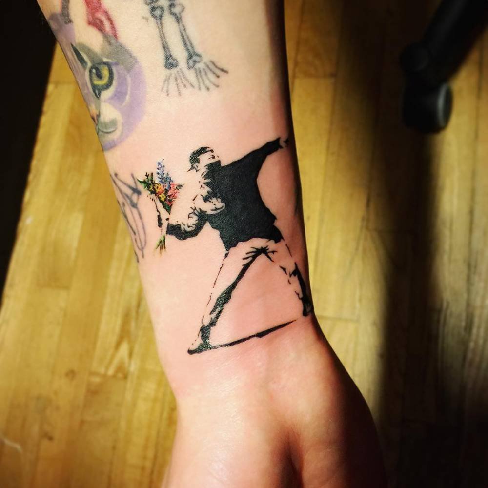 Cool Banksy Tattoos Cool Banksy Tattoos