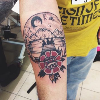 Best friends fishing tattoo