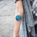 Blue planet tattoo