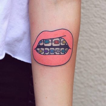 Braces tattoo