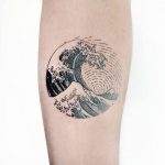 Circular japanese style tattoo
