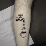 Coffee tap and mug tattoo