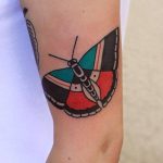 Colorful butterfly tattoo