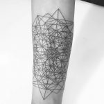 Complex geometric tattoo