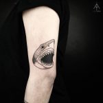 Cool shark tattoo on the arm