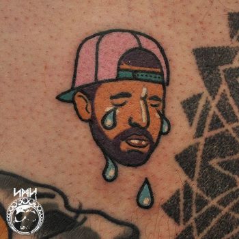 Crying drake tattoo