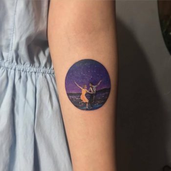 Dancing couple tattoo