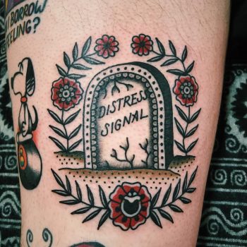 Distress signal tattoo