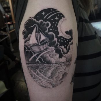 Dream landscape tattoo