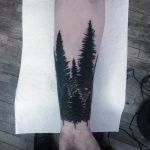 Forest silhouette tattoo