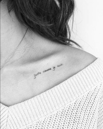 Juste comme je suis tattoo