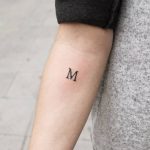 Letter m tattoo