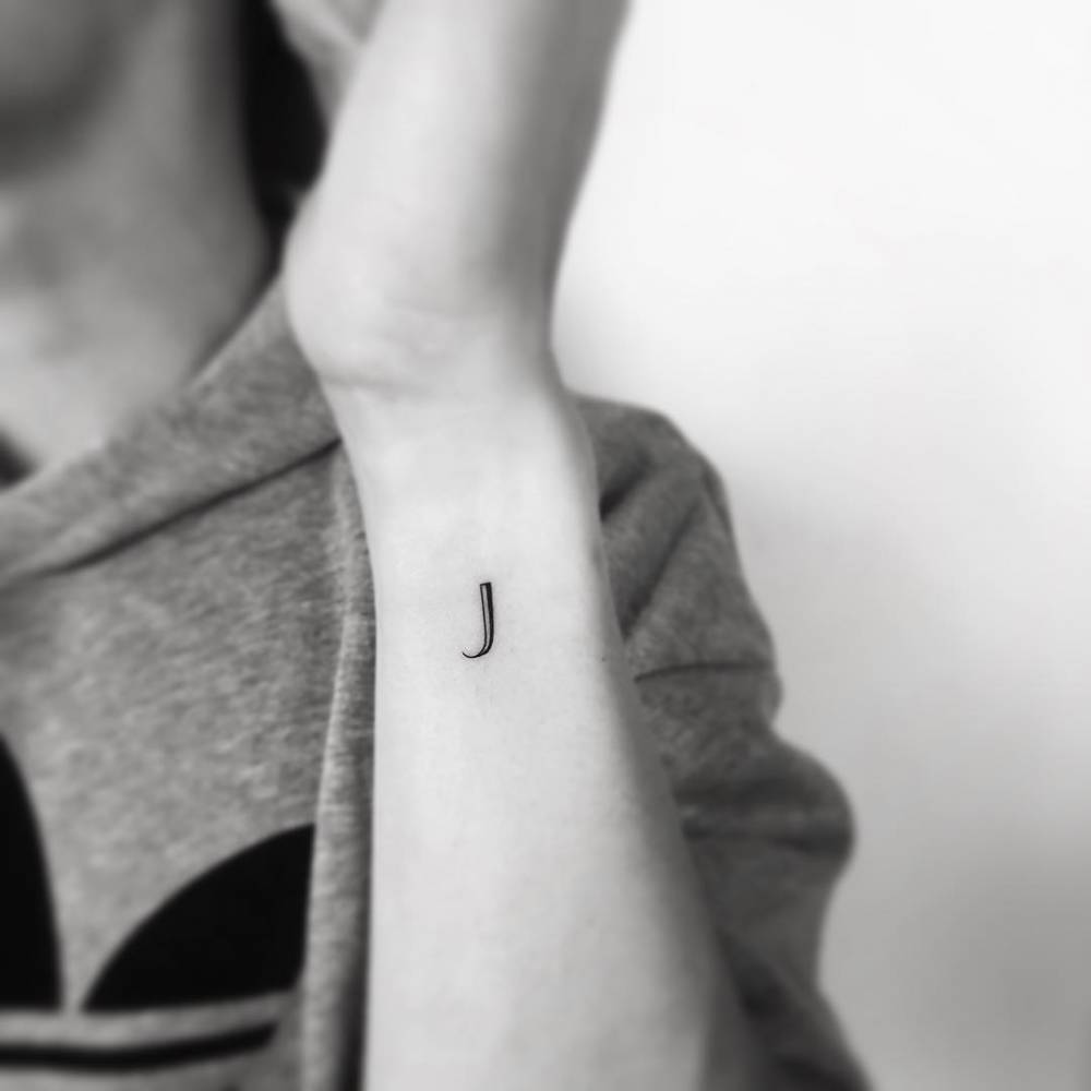 Letter j tattoo