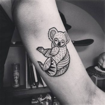 Lovely koala tattoo