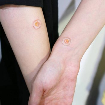 Matching omelette tattoo