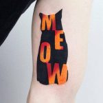 Meow tattoo