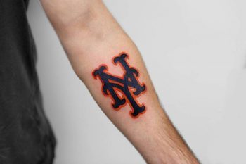 N and y initials tattoo