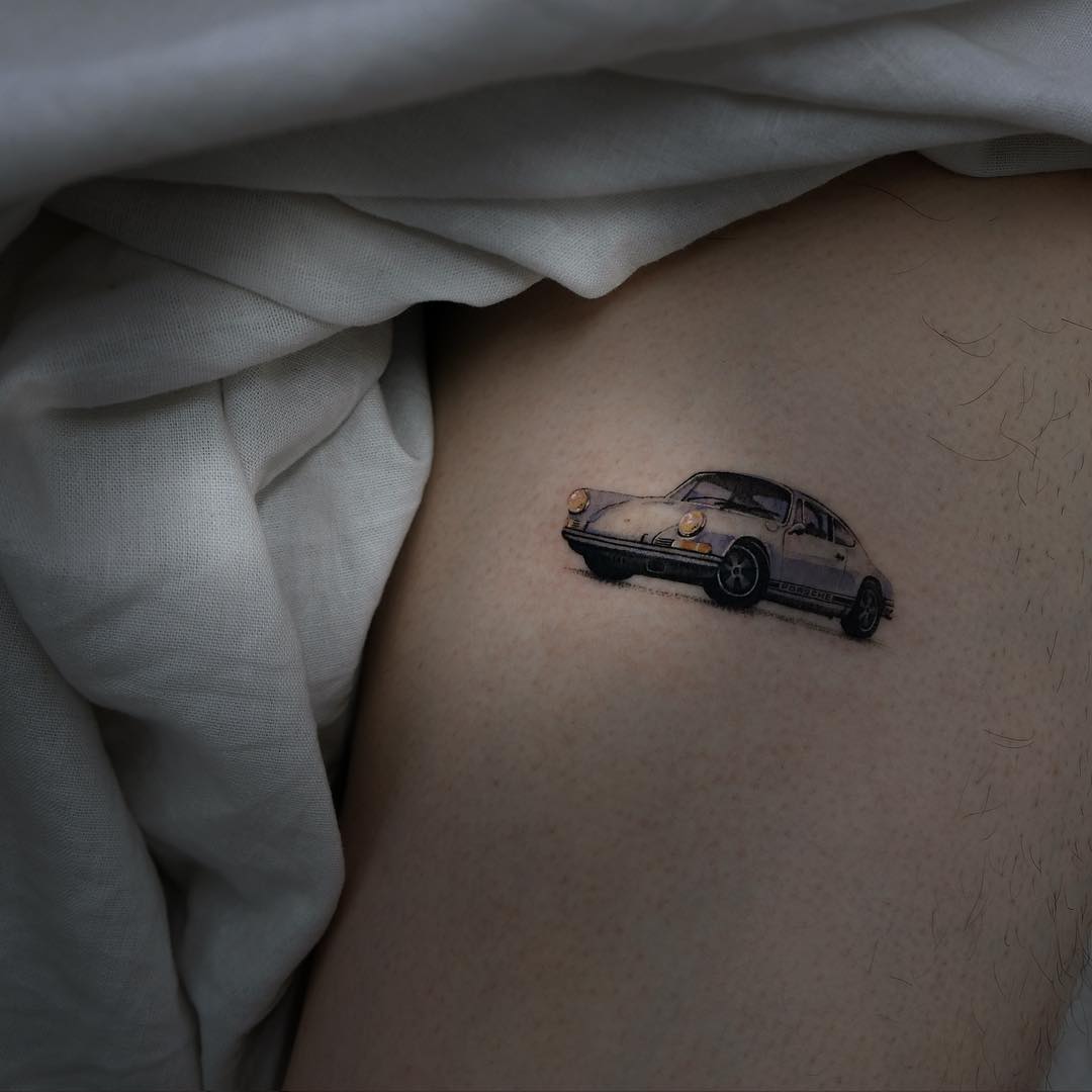 Porsche tattoo