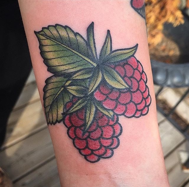 Raspberries tattoo