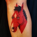 Red horse tattoo