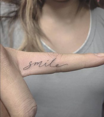 Smile tattoo
