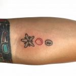 Starfish and seashell tattoos